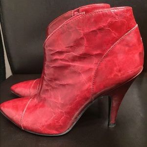 BCBGIRLS Red Booties size 6